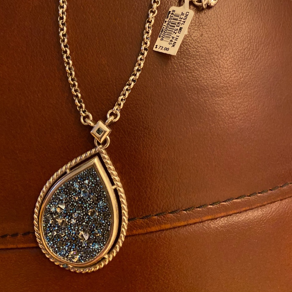 NWT Crystal Medley Teardrop Necklace